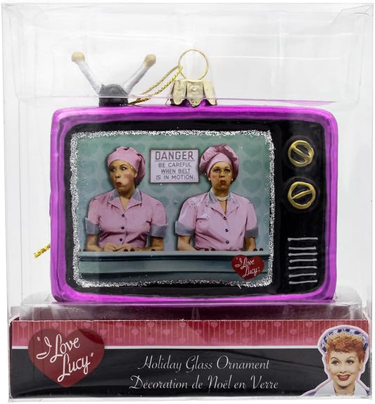 Kurt Adler 3.5-inch I Love Lucy® Glass TV Ornament
