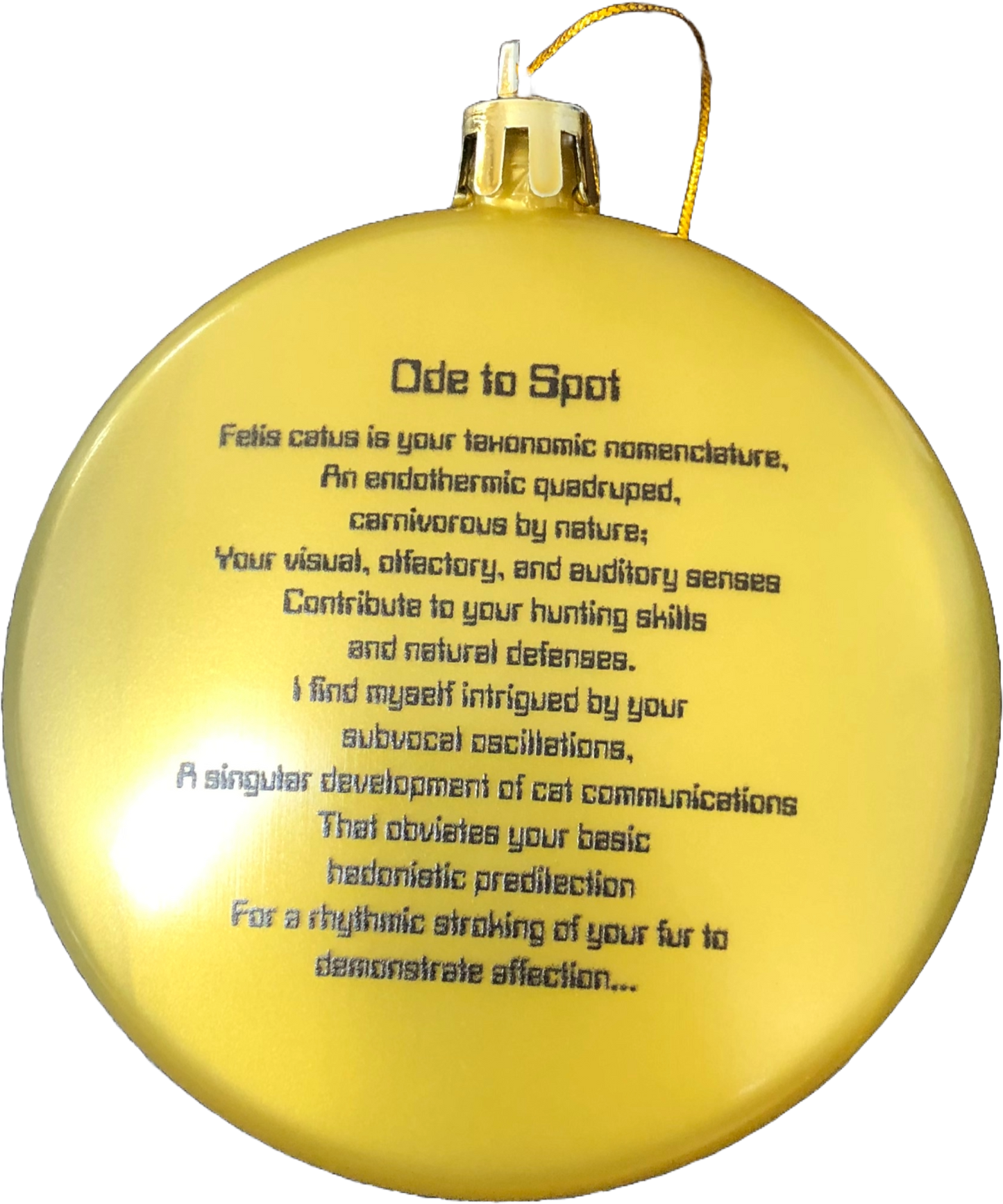 Tree Treasures Trek Data Ode to Spot Ornament for Christmas Tree Double Sided | Ode to Spot Christmas Ornaments | Trekkie Ornament for Tree Shatterproof Trekkie