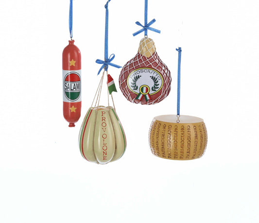 Kurt Adler 2.5"-3.75" Deli Food Ornaments, Set of 4