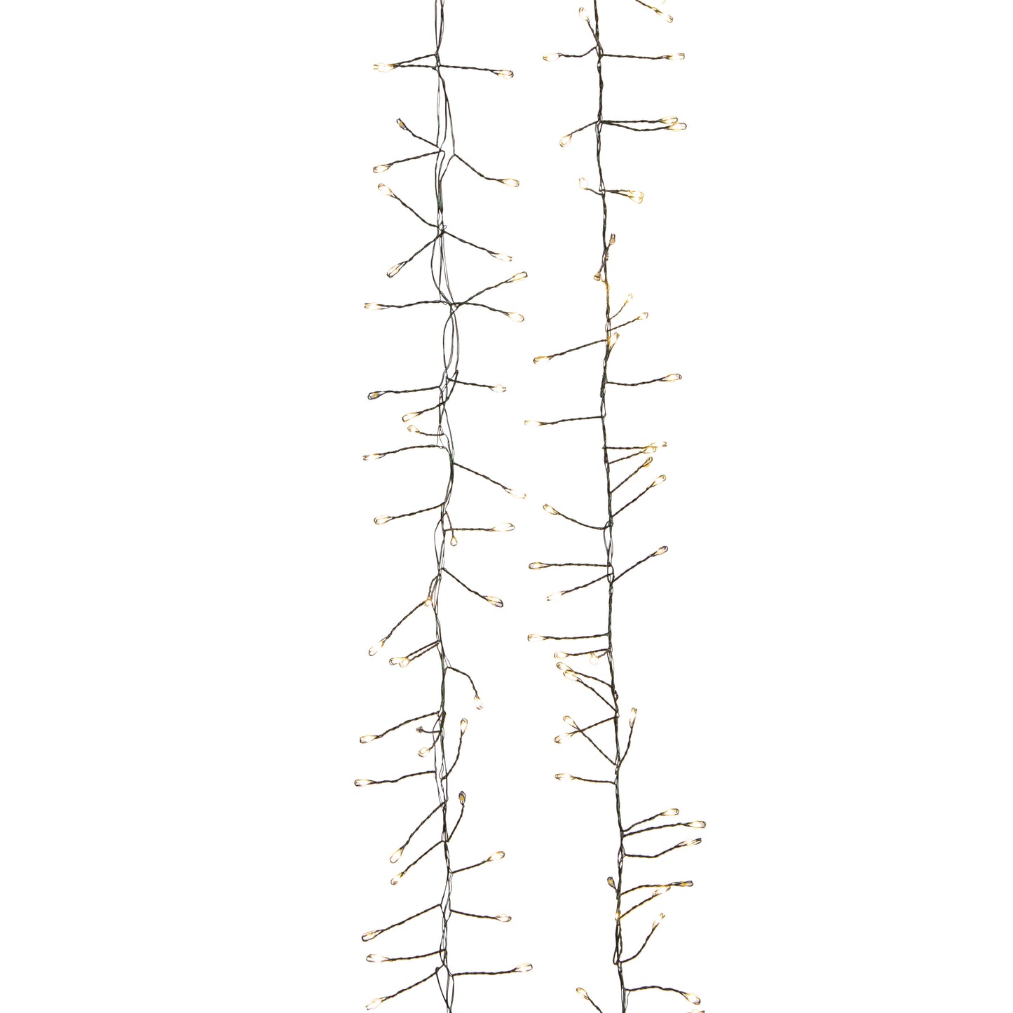 240-Light Fairy Twinkle Warm White LED Cluster Garland (Green Wire) | Kurt Adler