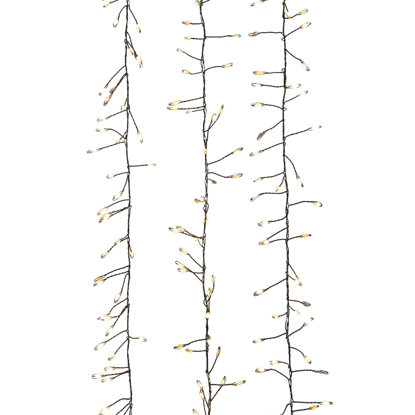300-Light Superbrite Twinkling Warm White LED Cluster Garland (Green Wire) | Kurt Adler