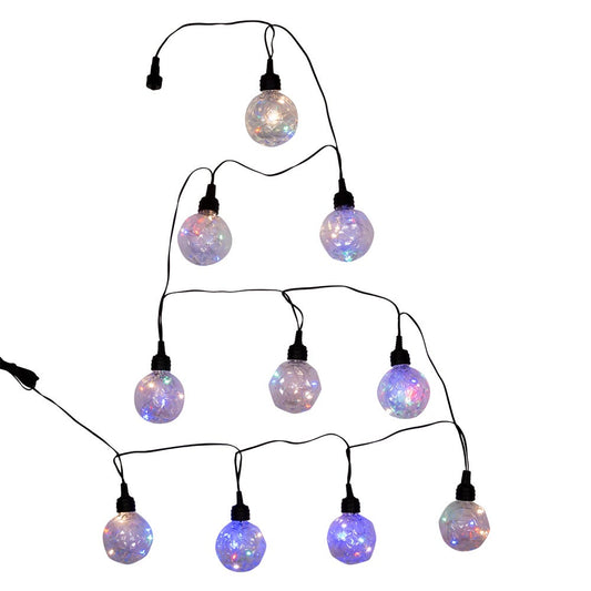 Kurt Adler 60-Light 10-Piece Multicolored Fairy LED Bulb Light Set