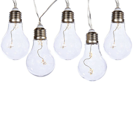 Kurt Adler 5-Light 4" Warm White Edison Bulb Fairie Light Set
