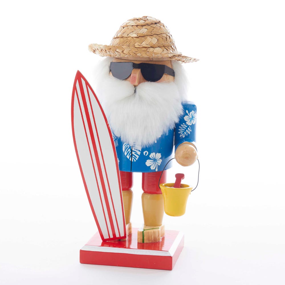 Kurt S. Adler, Inc. C5876 Kurt Adler 8" Surfer Santa Nutcracker