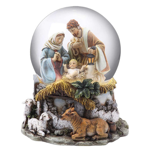 Kurt Adler Holy Family Musical Water Globe, 100mm
