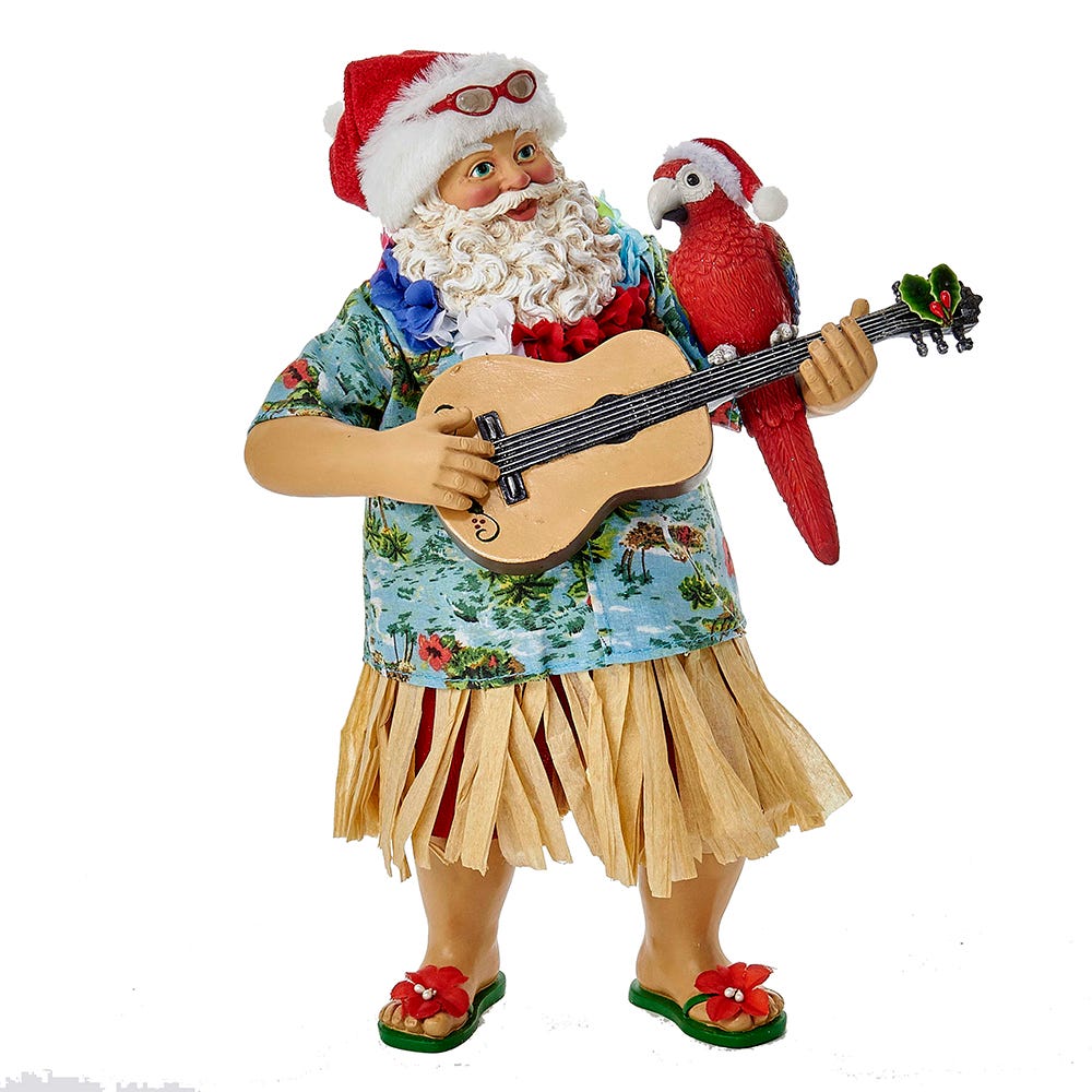 Kurt Adler 11" Fabriche' Beach Santa