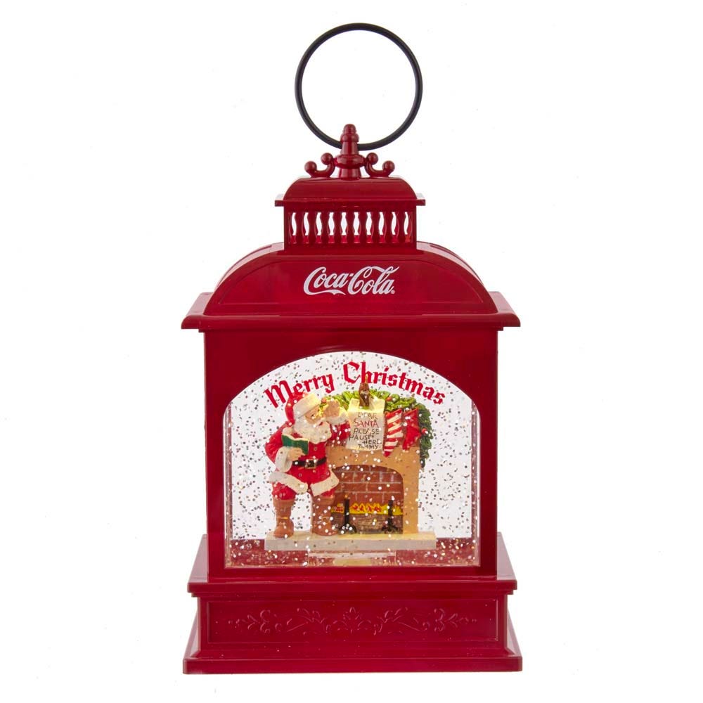 Kurt S. Adler 9-Inch Battery-Operated LED Coke Santa Lantern