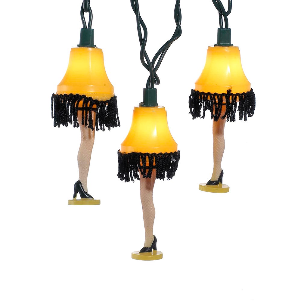 A Christmas Story Kurt Adler UL 10-Lights Leg Lamp Light Set (CS9141)