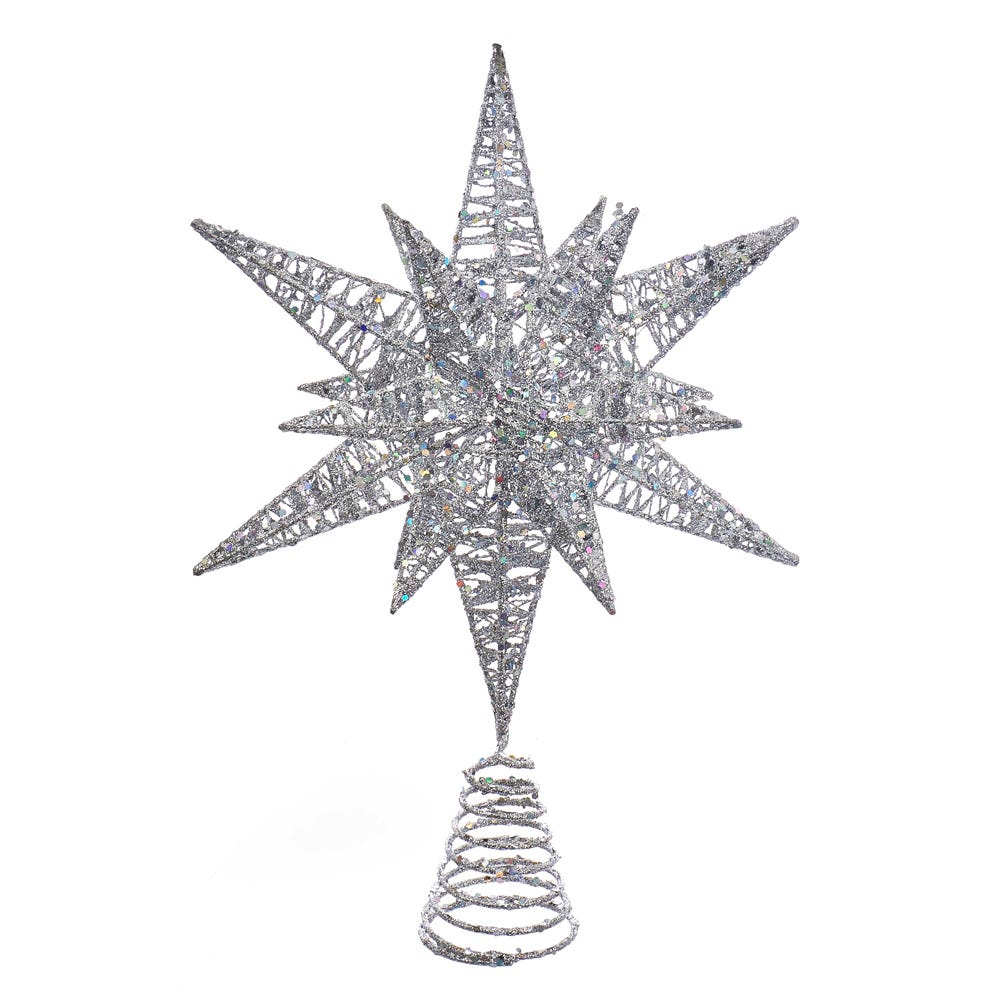 Kurt S. Adler D3347 Treetop, 15.5 inch, Silver