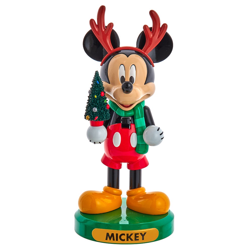 Disney Kurt Adler 6-Inch Mickey Mouse with Tree Nutcracker