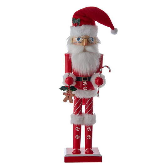 Kurt Adler 15-inch Wooden Santa Claus Nutcracker