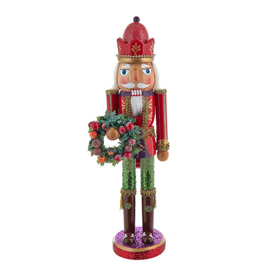 Kurt Adler 15-inch Wooden Sugar Frost Nutcracker