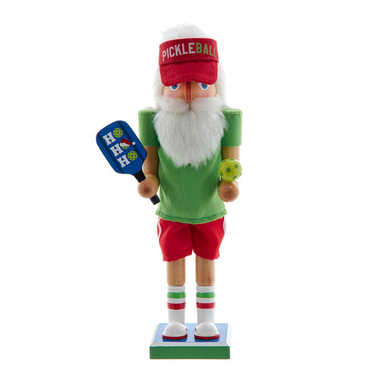 Kurt Adler 12-inch Wooden Pickleball Nutcracker