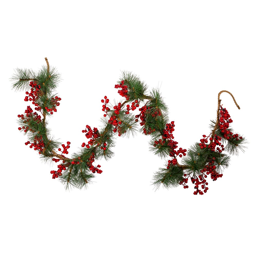 6' x 12" Berry Rope Garland | Kurt Adler