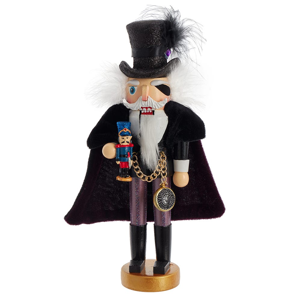 Hollywood Nutcrackers Kurt Adler Hollywood Drosselmeier Nutcracker, 12-Inch,Black