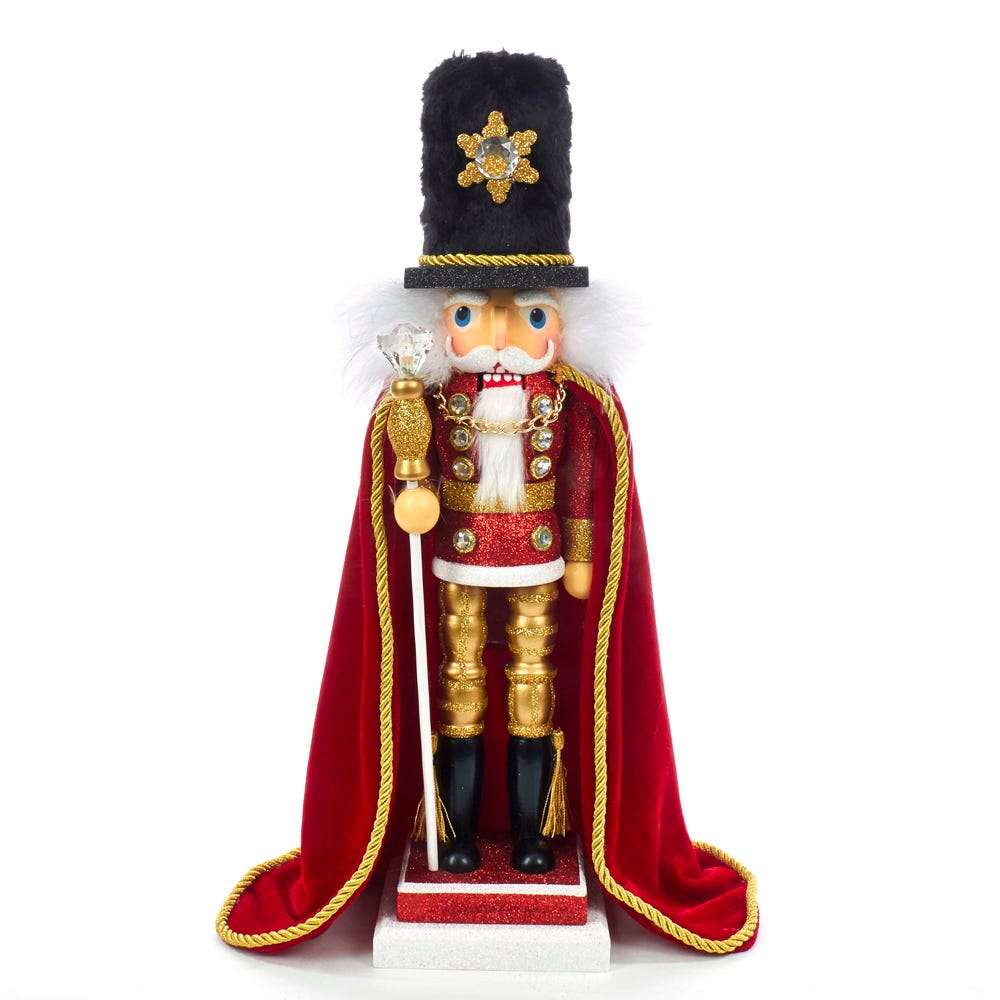 Kurt S. Adler 17" Hollywood Elegant Soldier Nutcracker, Red