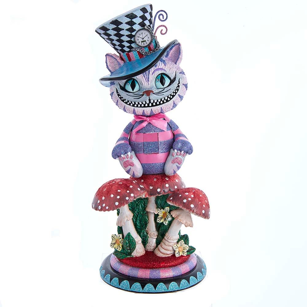 Kurt Adler HA0573 15" Hollywood Cheshire Cat Nutcracker, Multicolor