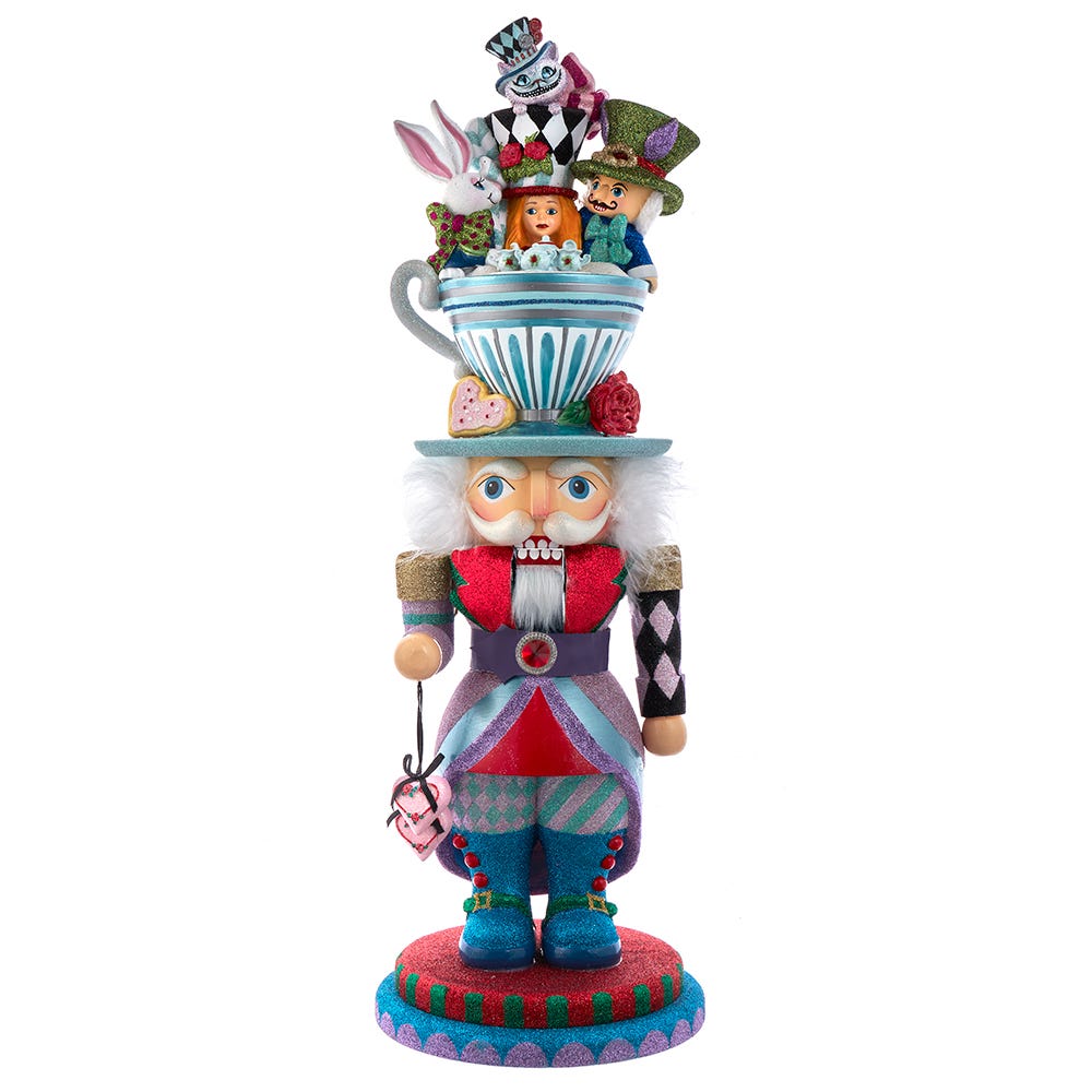 24" Hollywood™ Alice Teacup Party Hat Nutcracker | Kurt Adler