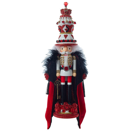 Kurt Adler 18.8-inch Hollywood Nutcrackers™ King of Hearts with Cape Nutcracker