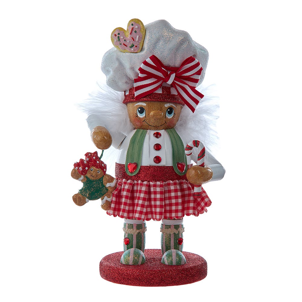 Kurt Adler 10-inch Hollywood Nutcrackers™ Gingerbread Baker Girl Nutcracker