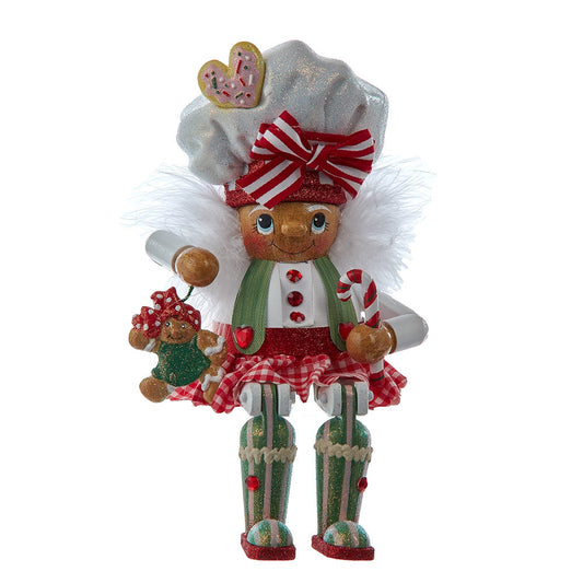 Kurt Adler 11-inch Hollywood Nutcracker™ Gingerbread Baker Girl Shelf Sitter Nutcracker