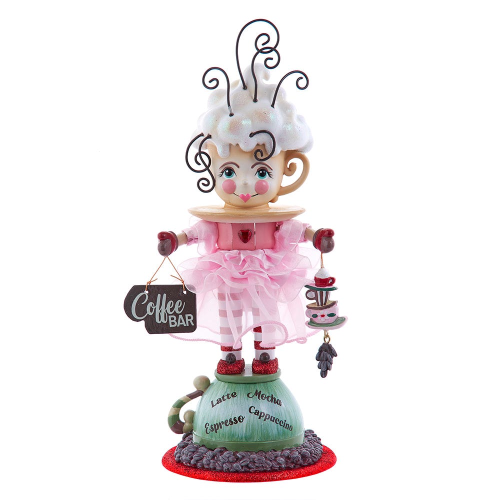 12" Hollywood™ Coffee Girl Nutcracker | Kurt Adler