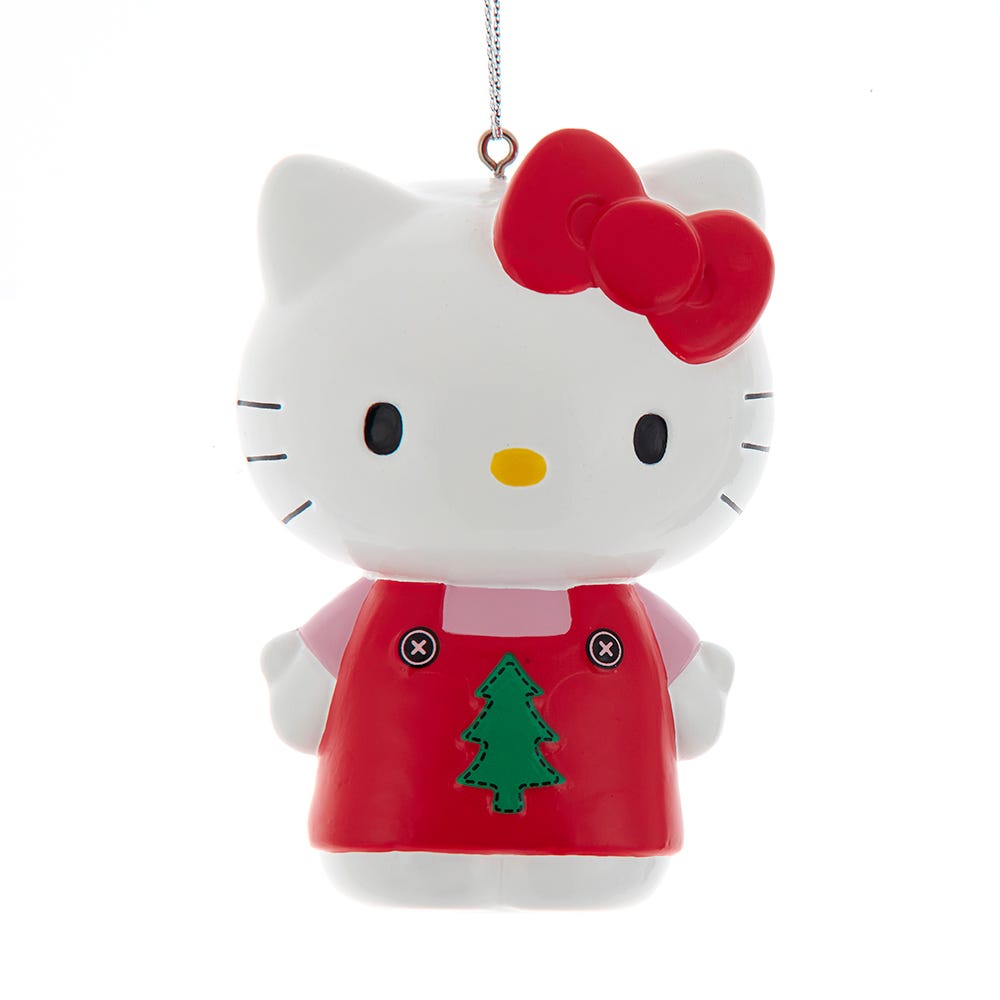 Hello Kitty with Tree Christmas Ornament by Kurt Adler
