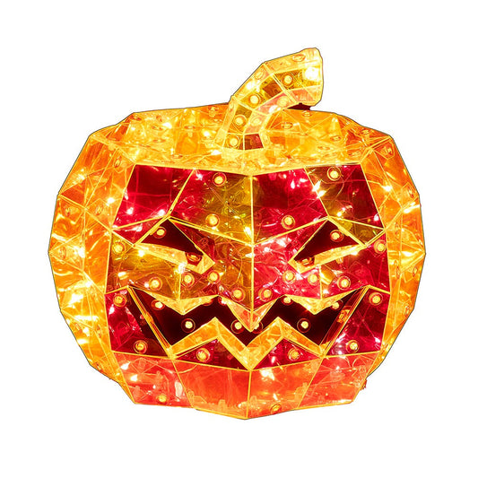6.5" Pre-Lit Orange LED Iridescent Jack-O’-Lantern | Kurt Adler