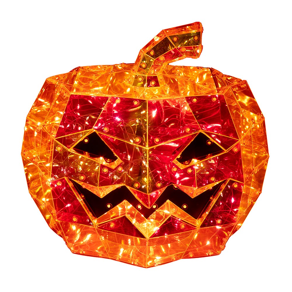 10" Pre-Lit Orange LED Iridescent Jack-O’-Lantern | Kurt Adler