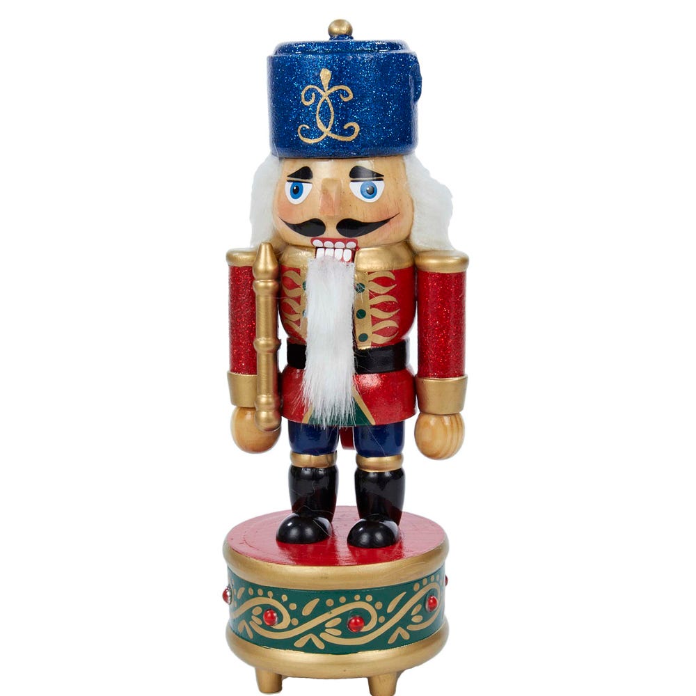Kurt S. Adler 8.5-Inch Wooden Musical Soldier Nutcracker