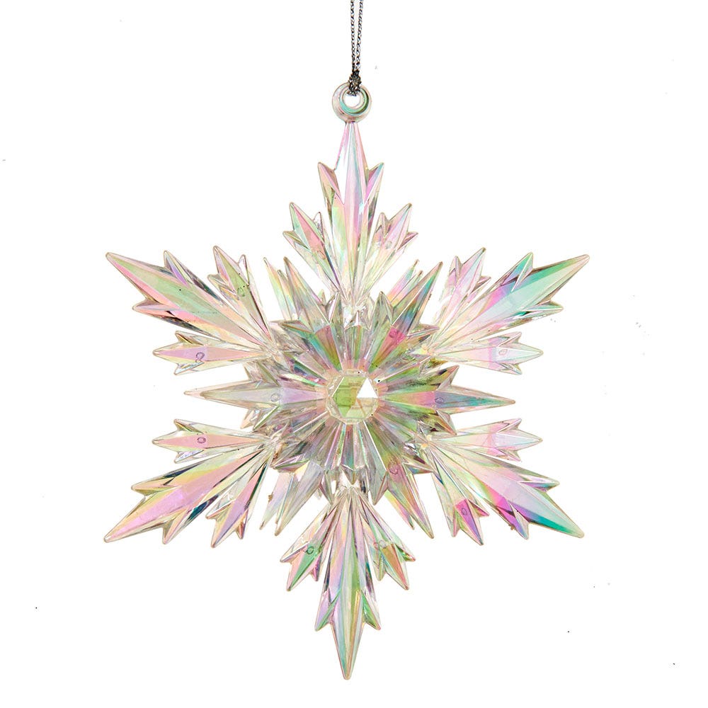 Acrylic Iridescent Snowflake Ornament