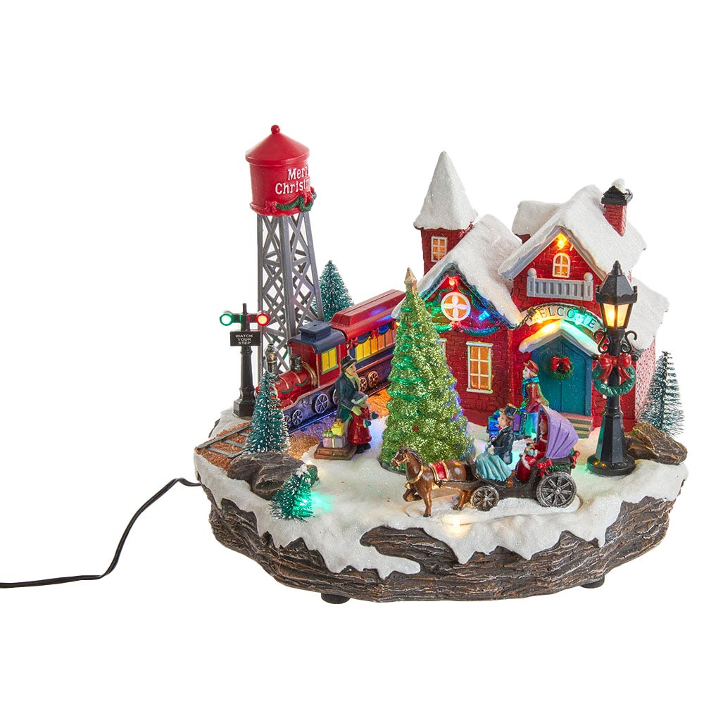 9.25" Light-Up Musical Christmas Village | Kurt Adler