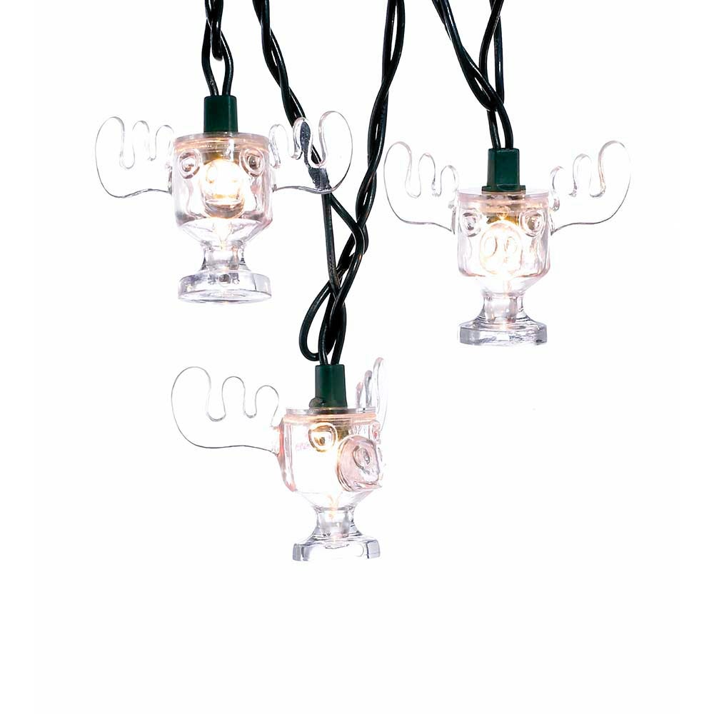 Kurt Adler NL9141 National Lampoon'S Christmas Vacation Ul 10-Light Wally World Moose Mug Light Set (2 Sets of Lights)