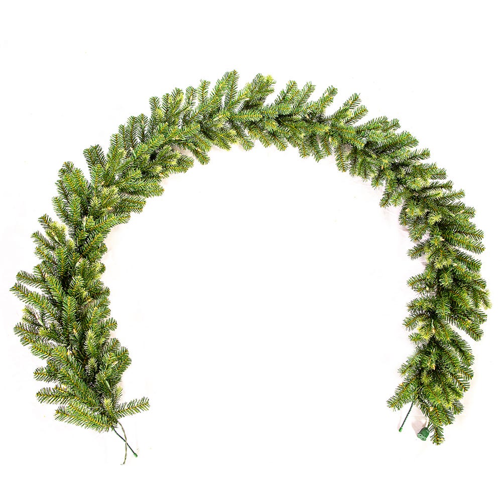 9' Charleston Garland with 50 Lights | Kurt Adler