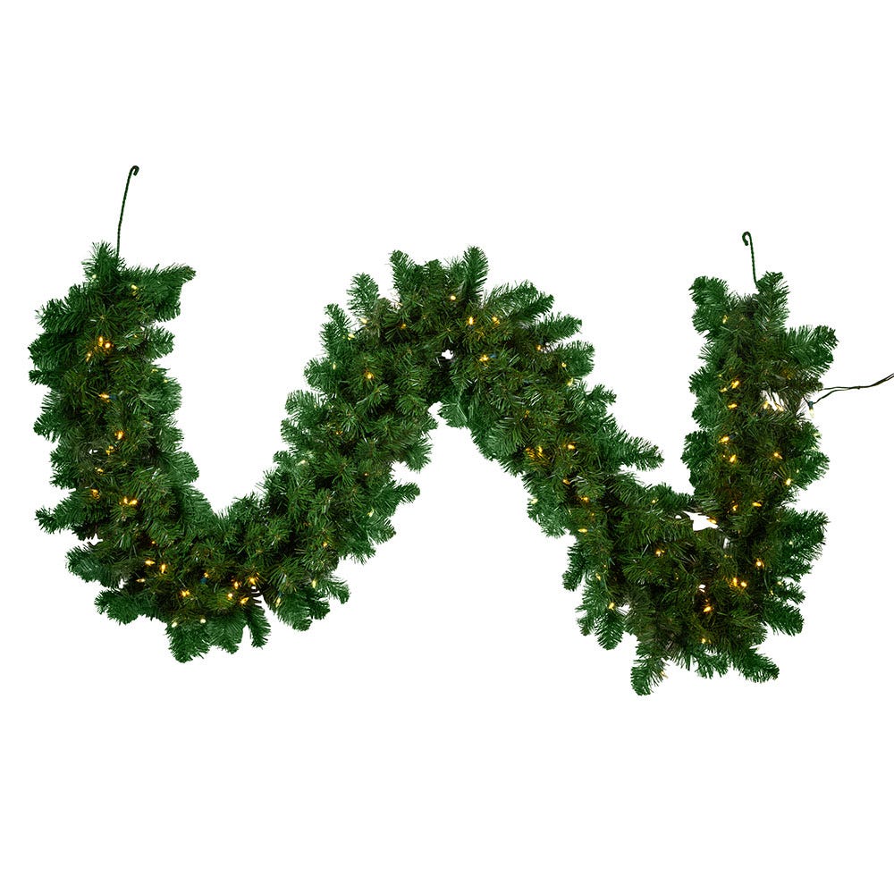 9' x 14" Pre-Lit LED Vanderbilt Garland | Kurt Adler