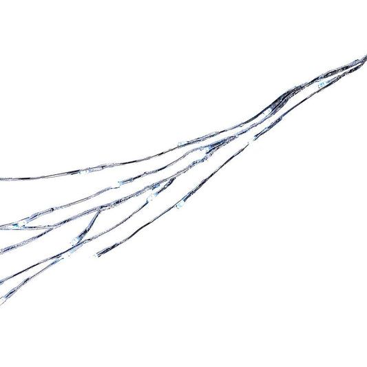 6' LED Twinkle Silver Branch Garland | Kurt Adler