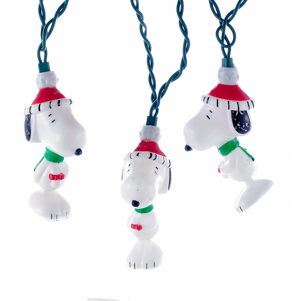 Peanuts Kurt Adler 11-Foot 10-Light Snoopy Light Set