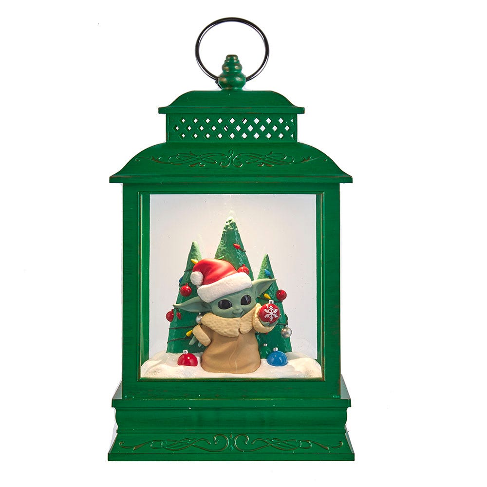Kurt S. Adler Battery-Operated The Child Lightup Lantern Tablepiece, 10-Inches, Multicolor