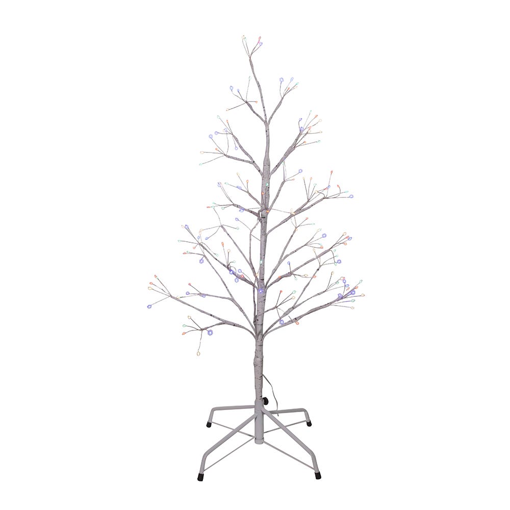 Kurt S. Adler 3-Foot White Birch Twig Tree with Multi-Color 8-Function Lights, Multicolor (TR3245M)