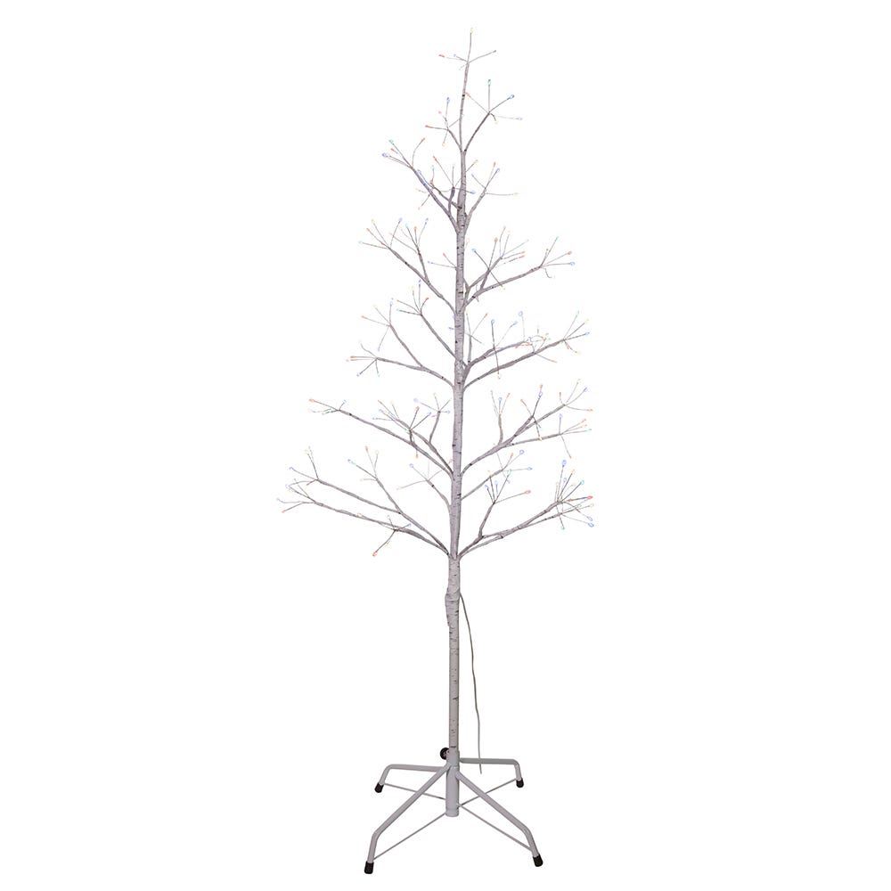 4' White Birch Twig Tree with Multi-Color 8-Function Fairy LEDs | Kurt Adler