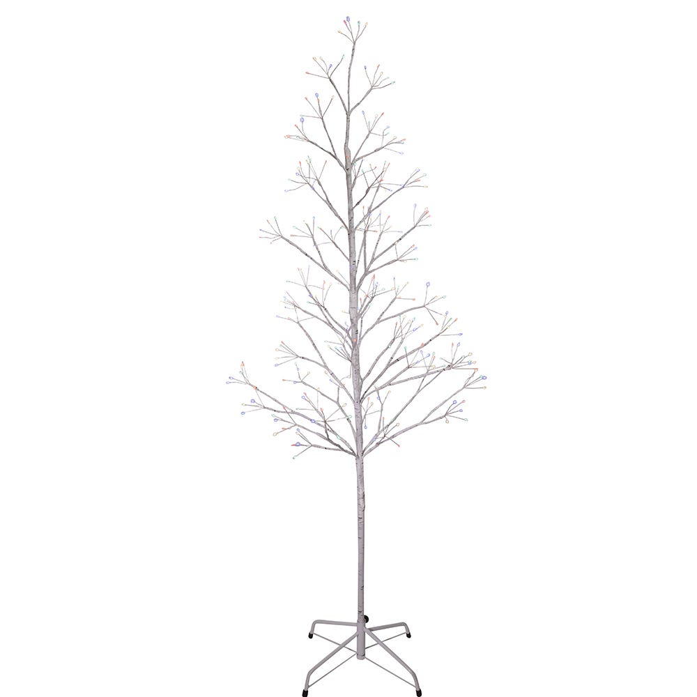 5' White Birch Twig Tree with Multi-Color 8-Function Fairy LEDs | Kurt Adler