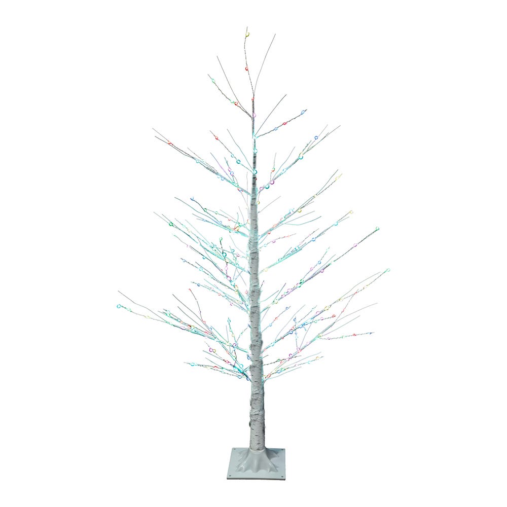4' Birch Tree with 300 RGB Fairy Lights | Kurt Adler