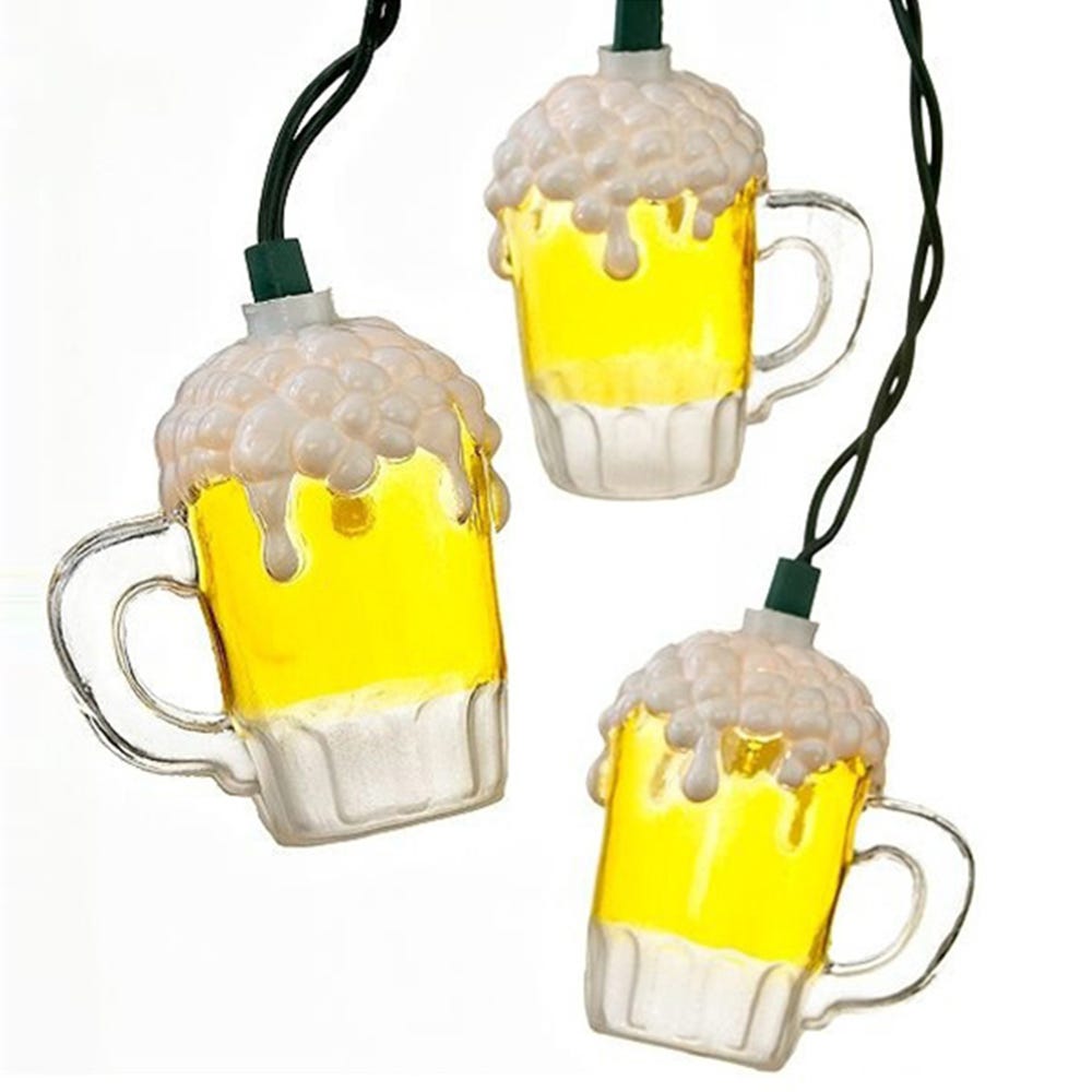 Kurt Adler UL0565 Beer Mug Light Set, 10 Light