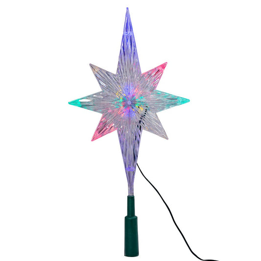 Kurt Adler 11.25-Inch UL Polar Star Treetop with LED Color-Changing Light Tree Topper
