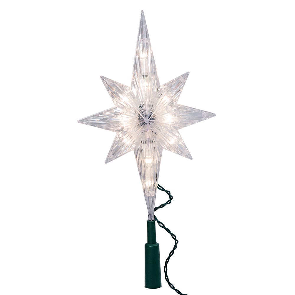 Kurt Adler 10 Light Indoor 11-Inch Bethlehem Star Treetop