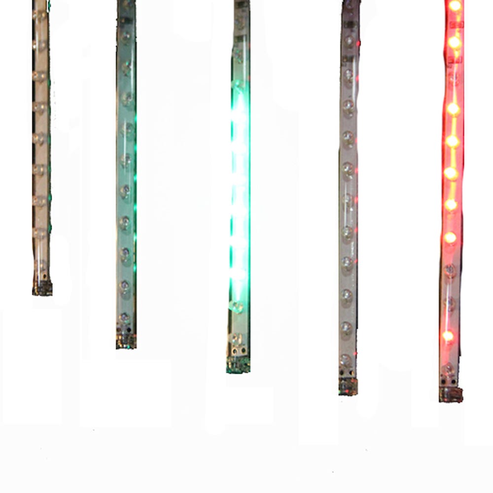 Kurt Adler 5-Light Snowfall Outdoor Set with Adapter, 7-Inch, Multi-Colored