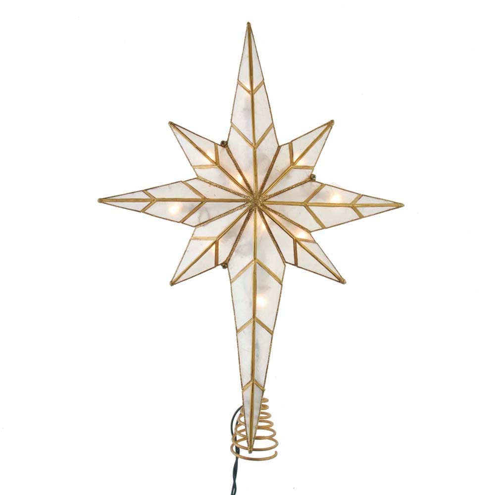 Kurt S. Adler 16.7-Inch UL 10-Light Bethlehem Star Treetop