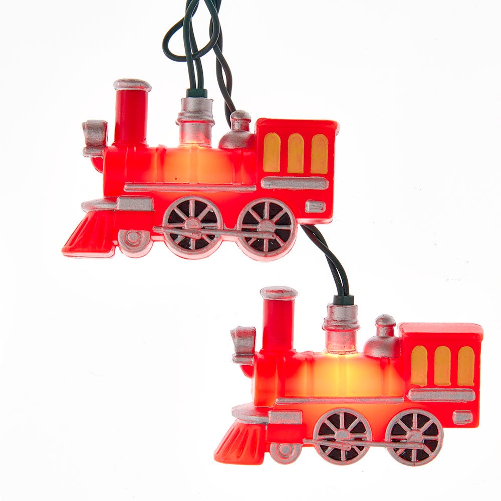 Kurt S. Adler UL 10 Red Train Light Set, 144-Inches