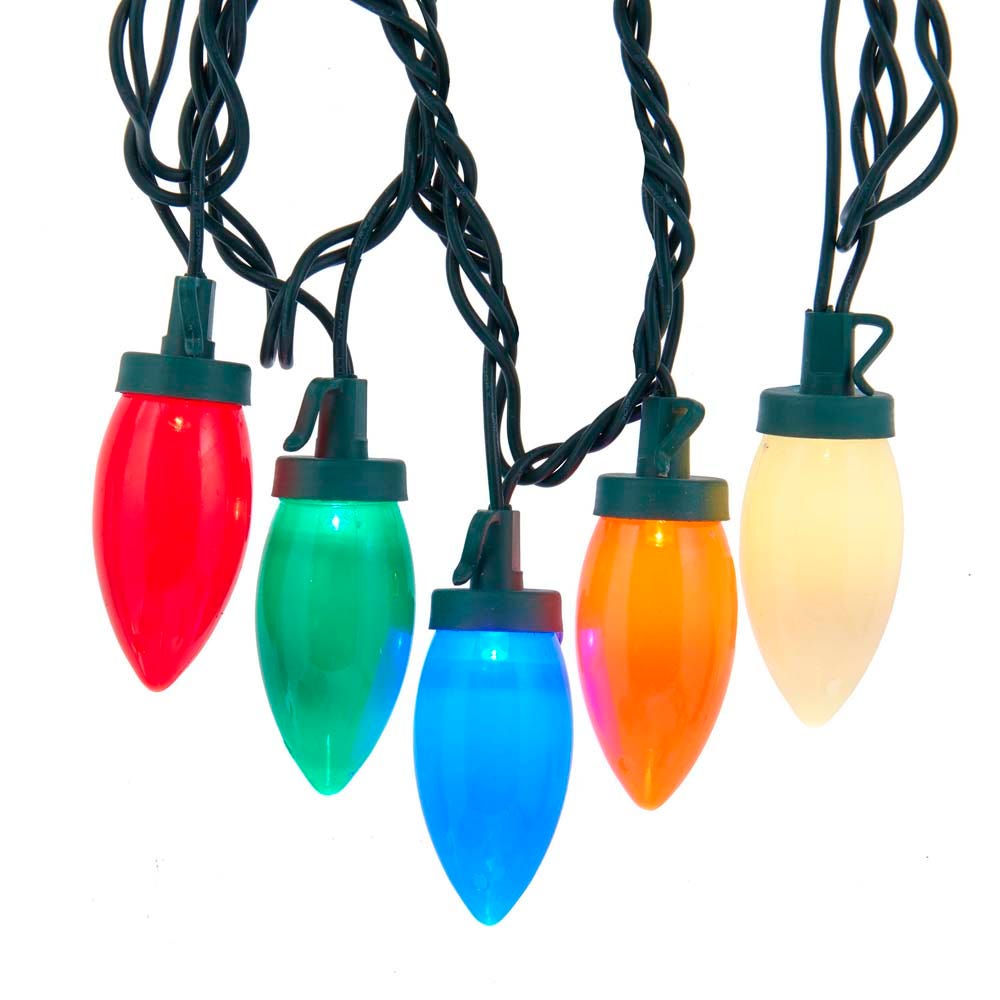 UL 25-Light Multi-Color LED C9 Bulb Light Set | Kurt Adler