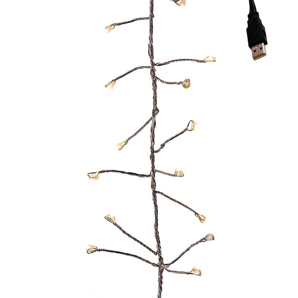 Kurt S. Adler 180-Light 6-Foot USB Fairy LED Cluster Lights